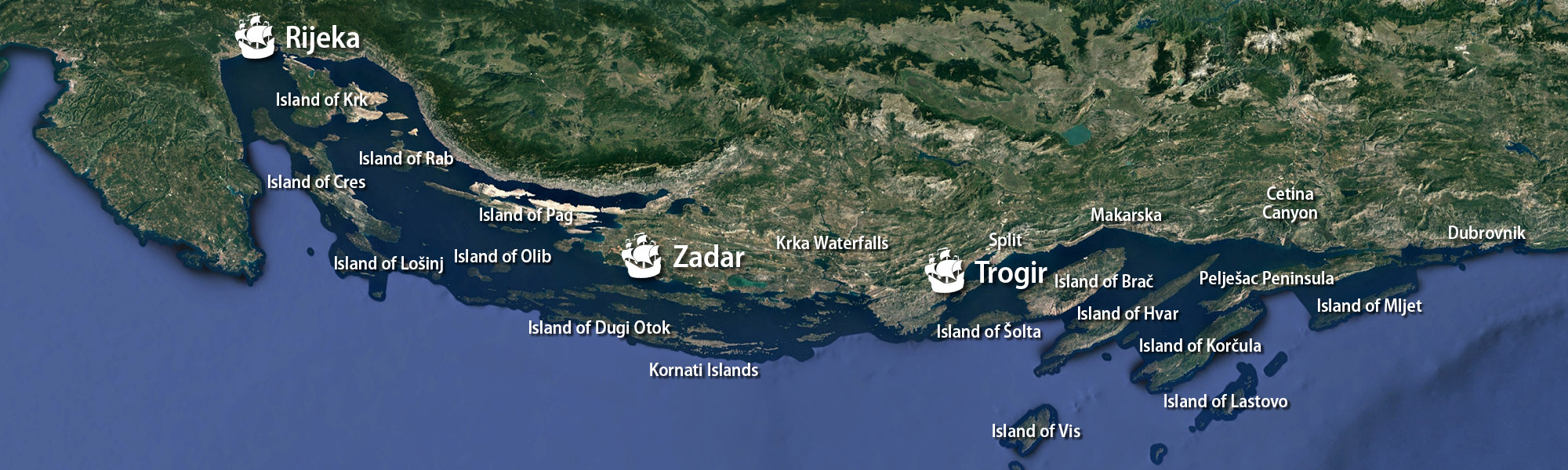 Routes Rijeka | Zadar | Trogir Routes Rijeka | Zadar | Trogir
